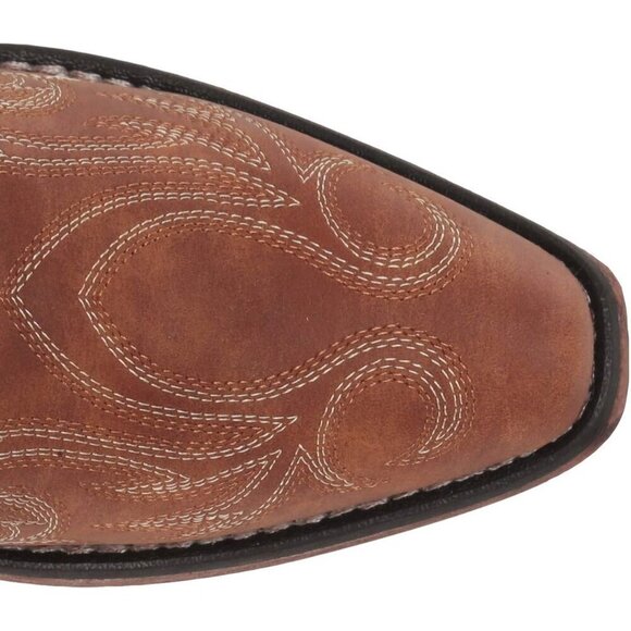 ✨ Roper Casual Boots Women Brown Riley Round Toe Mid Calf Low Heel 1-2 - Picture 5 of 10